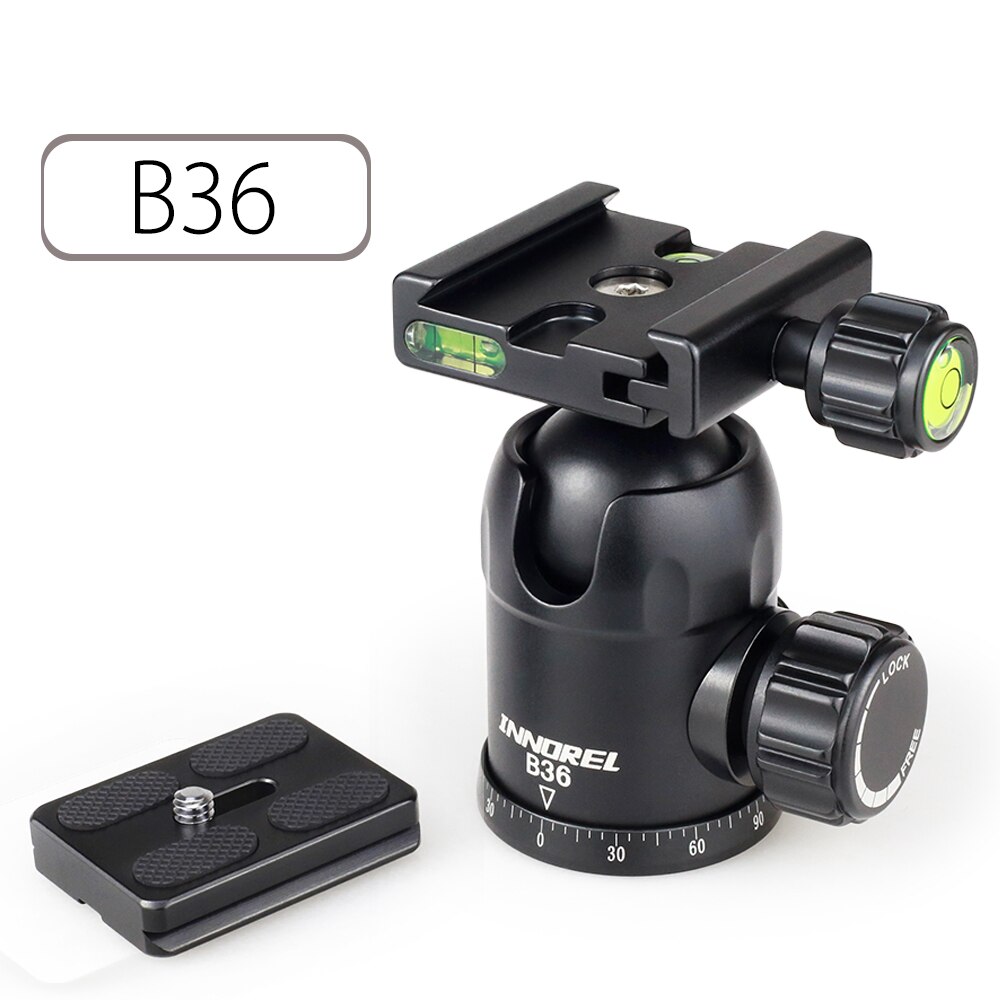 B32/B36/B44 Camera Statief Ball Head Voor Fotografie Panoramisch Goede Balhoofd 50 Mm/60 Mm quick Release Plaat Van Arca-Swiss: B36