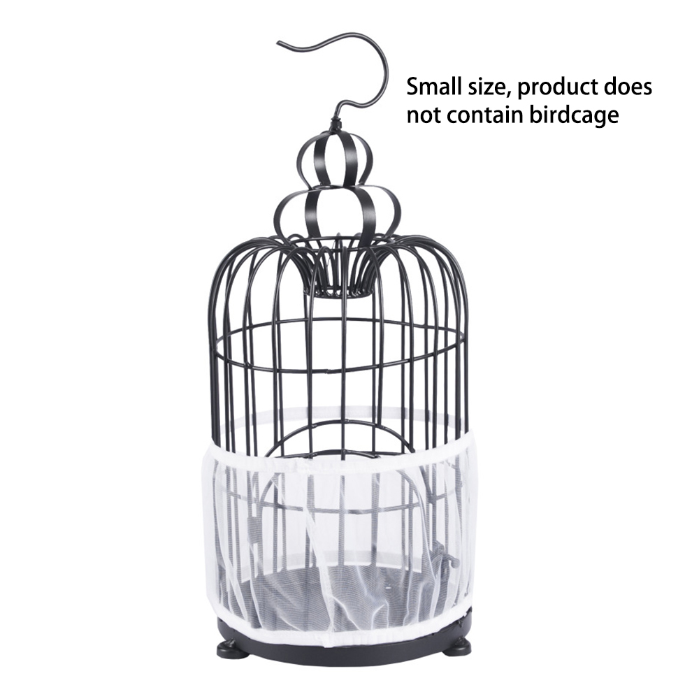 Receptor Seed Guard Nylon Mesh Bird Parrot Cover Soft Easy Cleaning Nylon Airy Fabric Mesh Bird Cage Cover Seed Catcher Guard