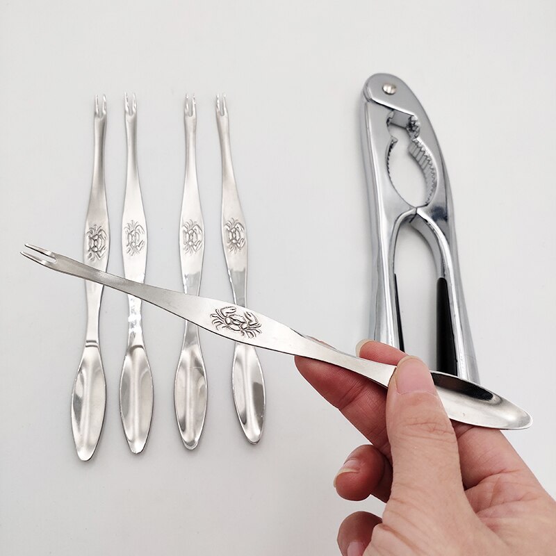 Zeevruchten Tool Sets Kreeft Tang Clip Pick Rvs Krab Vork Krab Tang Restaurant Home Keuken Tool Accessoires