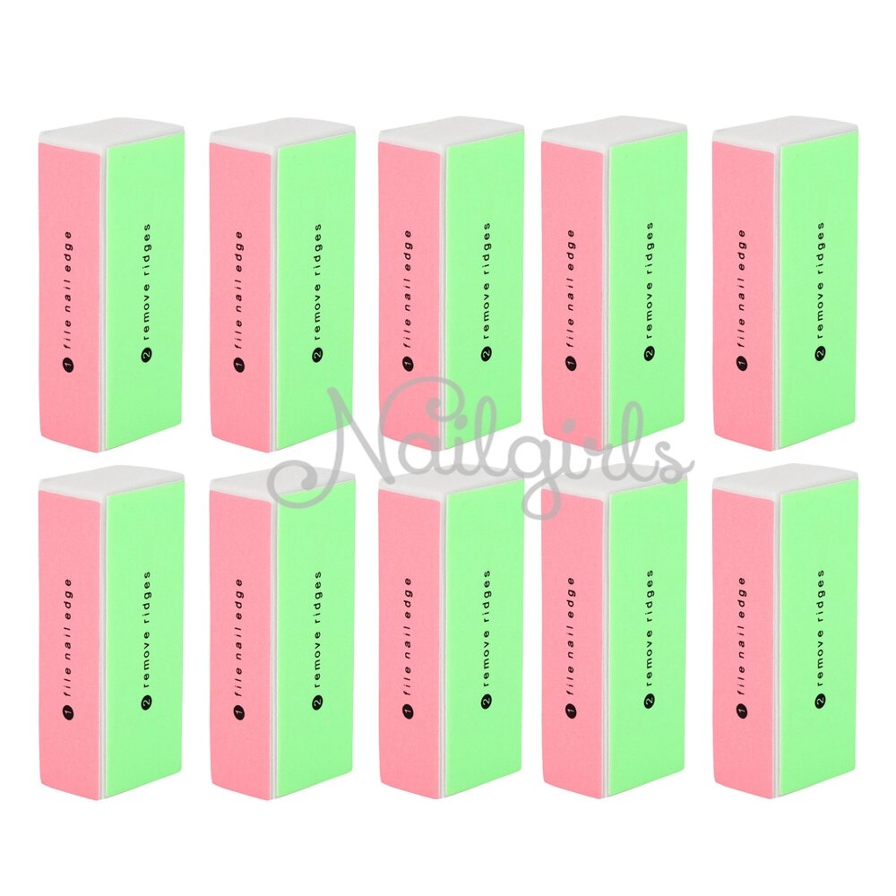 10 Pcs 4 Manieren Nail Art Gereedschap Nail Art Buffer File Block Manicure Nail File Schuren Nail Art Gereedschap Voor manicure Buffer File