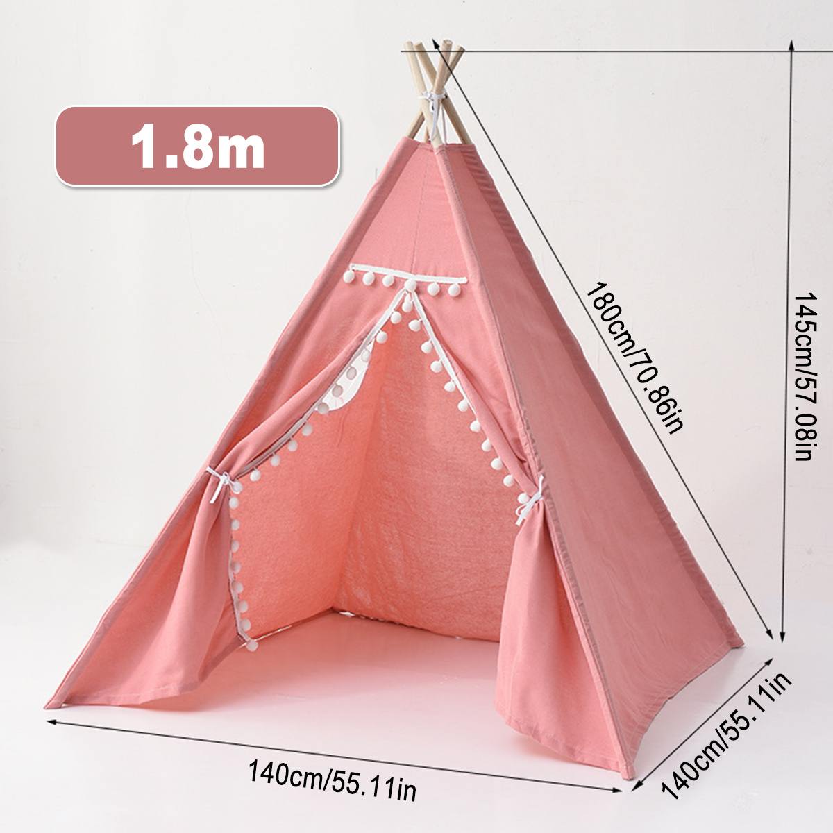 Kinder Camping zelt Indien folding zelt Tragbare spiele im freien garten kind zelte Tipi Infantil Haus spielzeug zelte: 1.8m Red