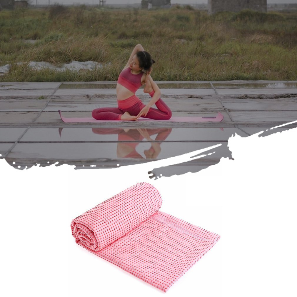 Yoga Mat Towel - 183x63cm - Microfiber Anti-Skid Cover - Exercise Equipment with Bag