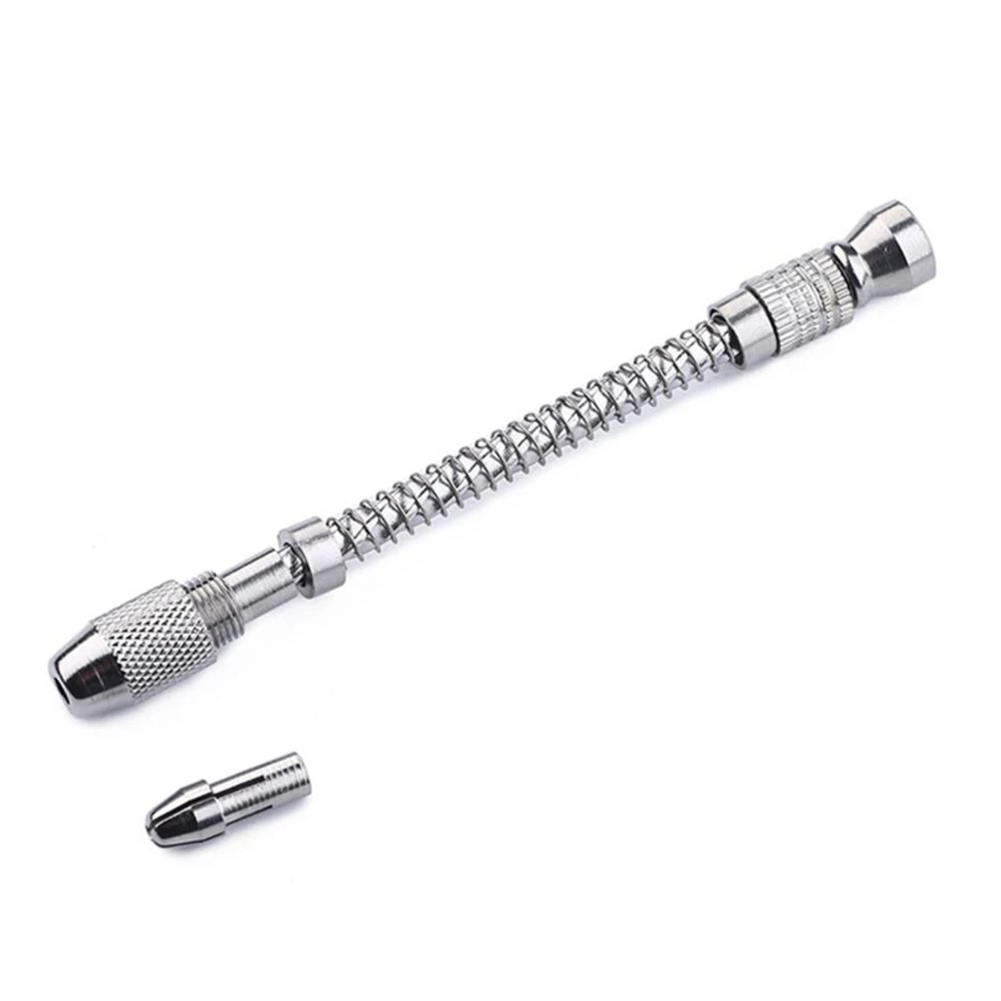 Bit handborr tryck träbearbetning 0.1-2mm borr borrning för snidning mini multiverktyg halvautomatisk legeringschuck