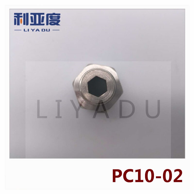 10PCS / lot PC10-02 10mm to 1/4" Black/White/fast joint / pneumatic connector / copper connector / thread