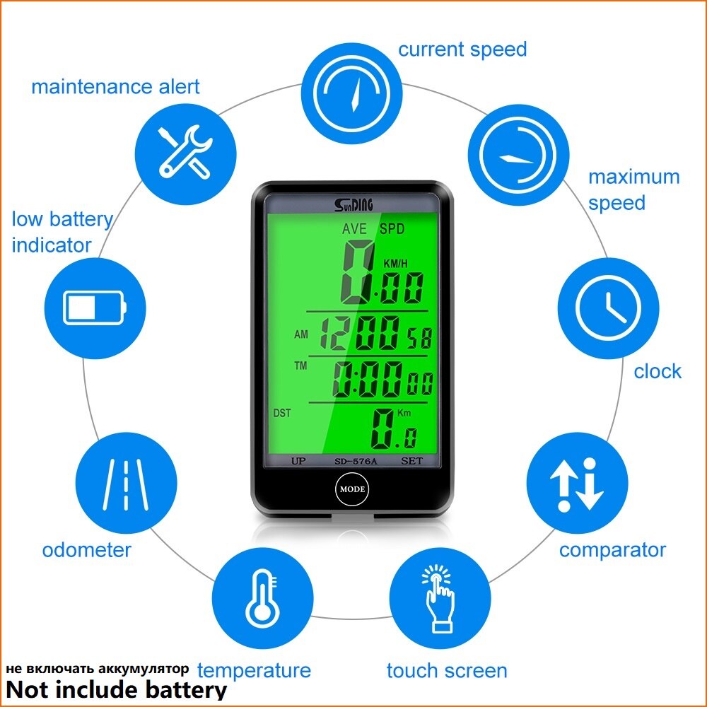 Sunding – compteur de vélo filaire/sans fil, ordinateur de cyclisme, compteur de vitesse, odomètre, chronomètre, étanche
