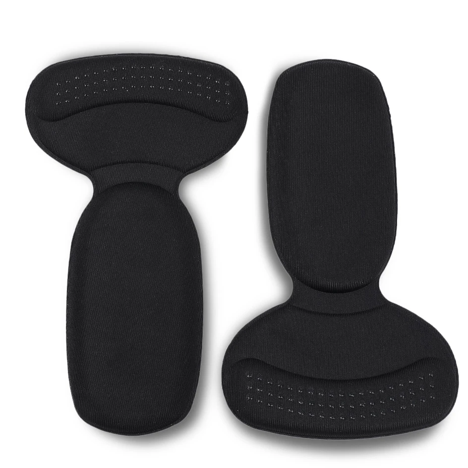 2 stücke High Heel Pads für Sandalen Schuhe in lagen verstellbare Anti wear Kissen Einlegesohlen Füße Einsatz Einlegesohle Heels Pad Protector Vorfuß: Black