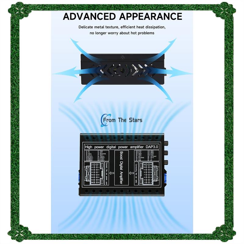 24-uurs levering Auto DSP-versterker DC 12V Hi-Fi Booster Audio Stereo Digitale geluidsprocessors 4X60w voor Android Lossless Upgrade