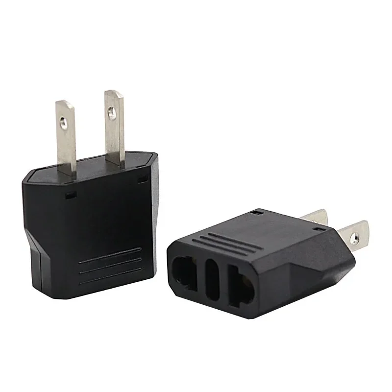 Mini geaarde au/vs naar eu stekkeradapter 6a europese/amerikaanse naar australische stekkeromvormer vs/europa/europa kleine reisstekkerconnector 250v: Zwart