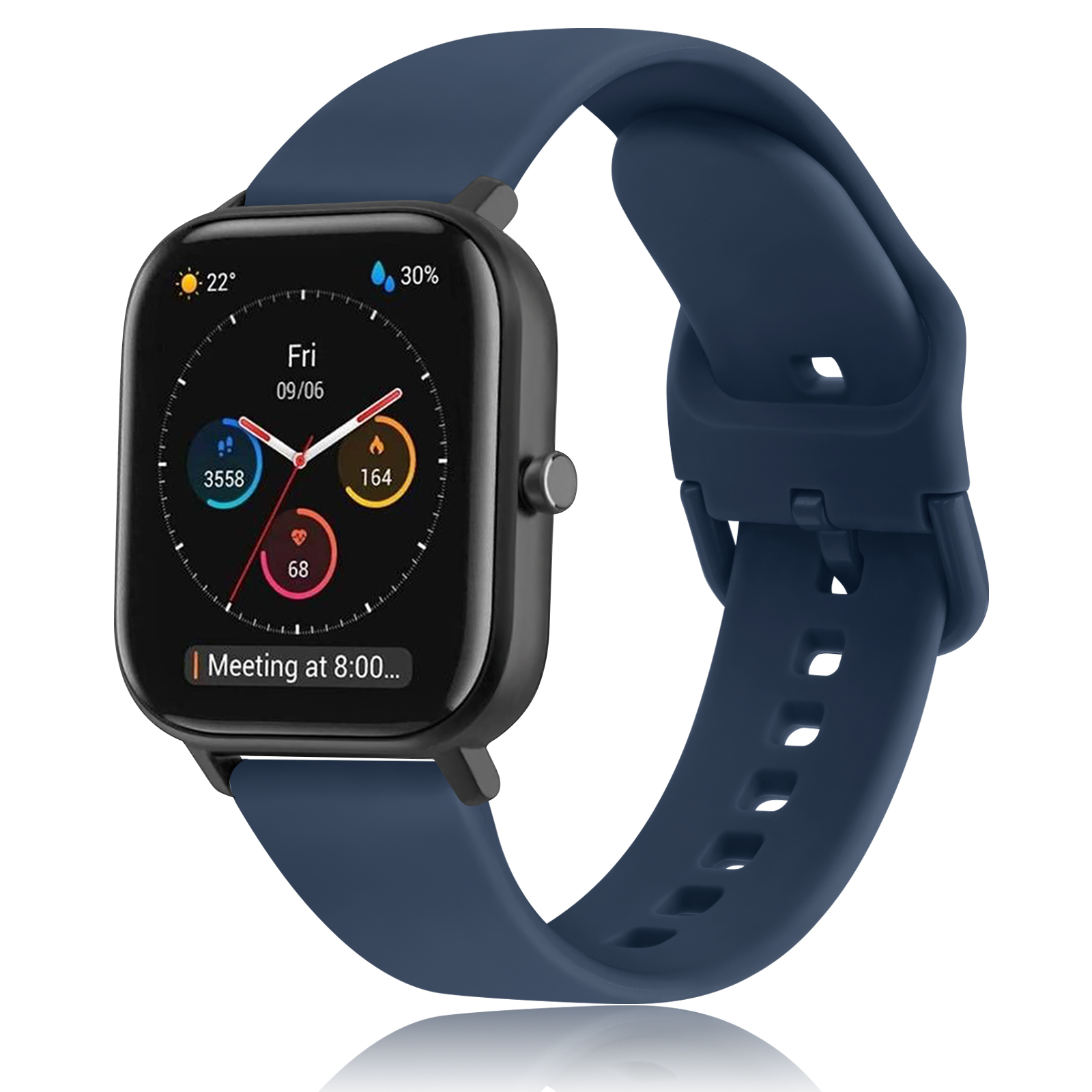 20mm/22mm klokkerem til amazfit gts 4 mini /2e/3/ gts 2 mini/gtr 4/3/ pro/gtr 2/47mm/ stratos silikonarmbånd til amazfit bip-rem: beige / 20mm
