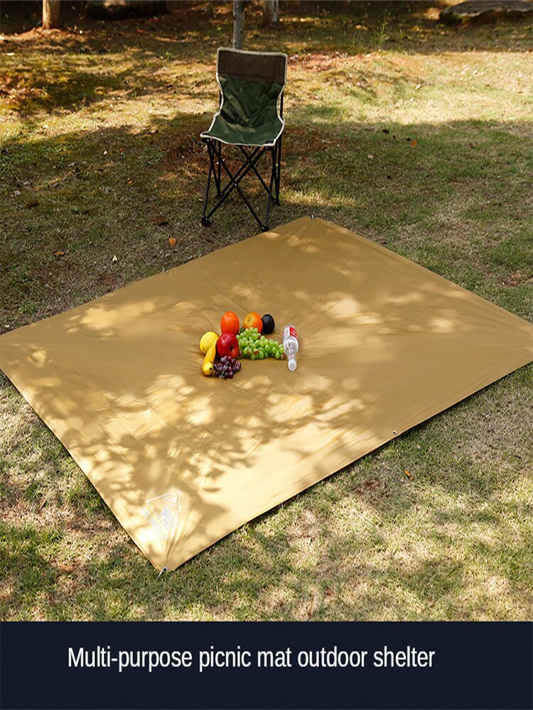 Extérieur épaissi Sunblock Simple rideau pique-nique pique-nique pique-nique et imperméable tente tapis de sol Camping Portable petit auvent