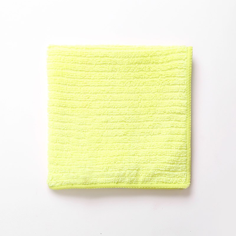 Sinsnan Superabsorbent Microfiber Wassen Ramen Keuken Handdoek Vaatdoek Handdoeken Glas/Floor/Auto Multifunctionele Doek Kom Rags: yellow-green30X30cm