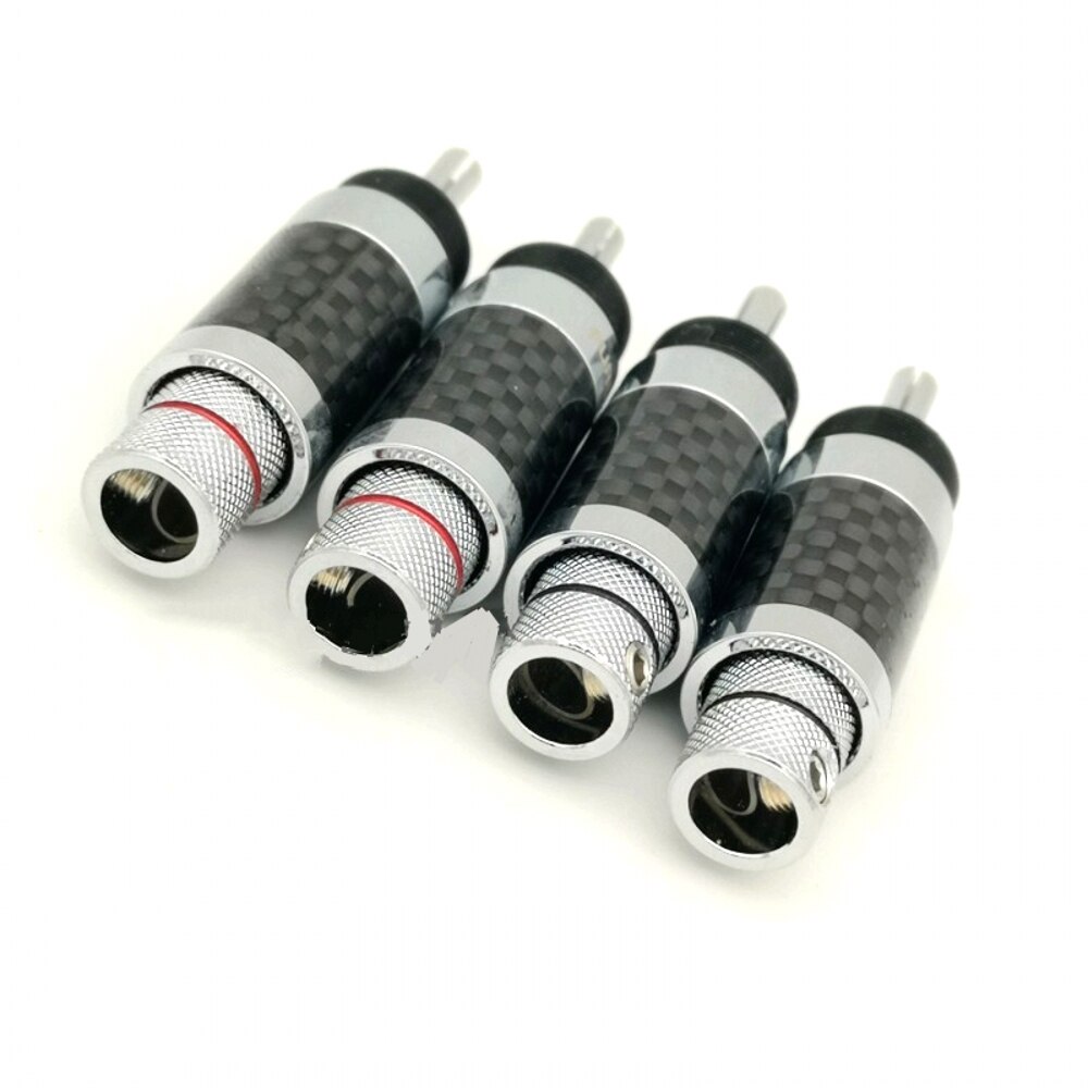 FURUTECH CF 202 (R) Kohlenstoff fiber rhodiniert lautsprecher Banane stecker Original Kasten MATIHUR
