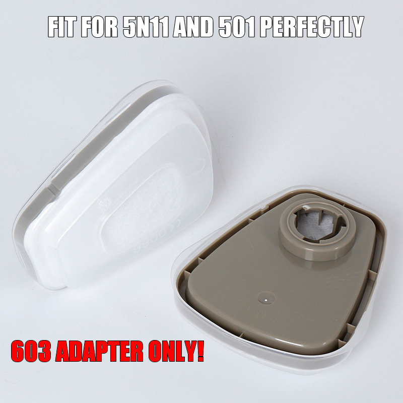 Filtres en coton 5N11, couvercle de filtres 501, adaptateur de pré-filtre 603, filtres remplaçables pour masque anti-poussière à gaz 6200/7502/6800, accessoires