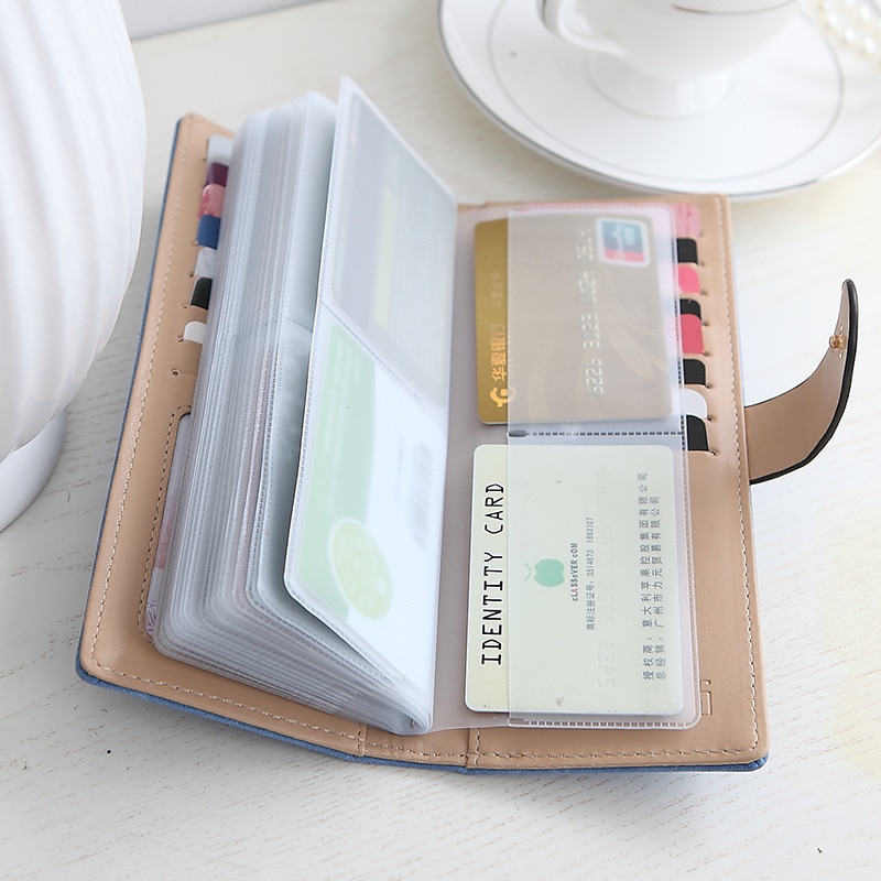 kommen nubuk 55 karten Position große kapazität frauen brieftasche karte geldbörse für freies