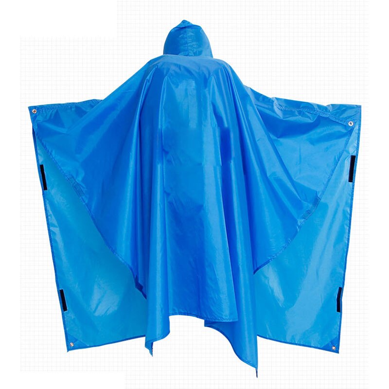 Mochila impermeable 3 en 1, cubierta de lluvia, capucha, senderismo, ciclismo, impermeable, Poncho, tienda de campaña al aire libre, esterilla,