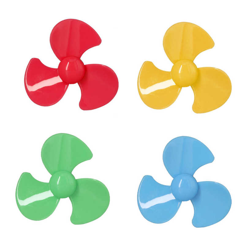 Plastic Propellers 3 Blades Propeller with 2mm Hole for DIY Toys Model