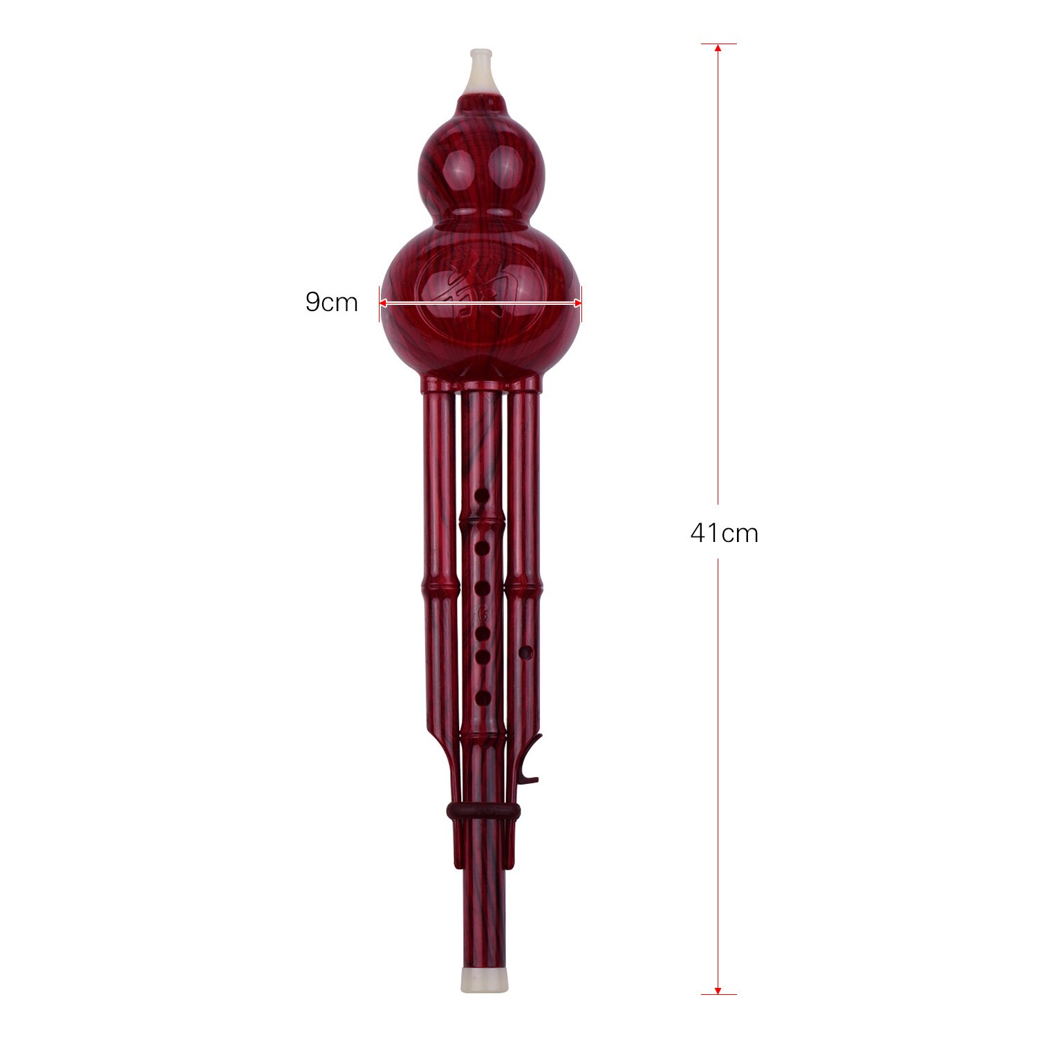 2- ton-c-tonart, hulusi-kürbisflöte, harzpfeifen, traditionelles chinesisches instrument mit chinesischem knoten, tragetasche für anfänger
