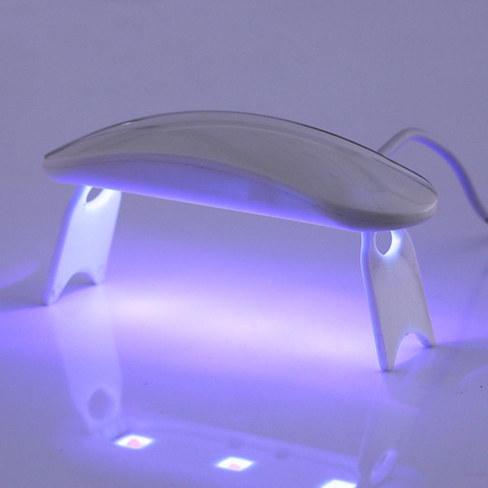 6w hvide søm tørretumbler maskine uv led lampe bærbare mikro usb kabel hjemmebrug negle uv gel lak tørretumbler 3 leds lampe neglelak værktøjer