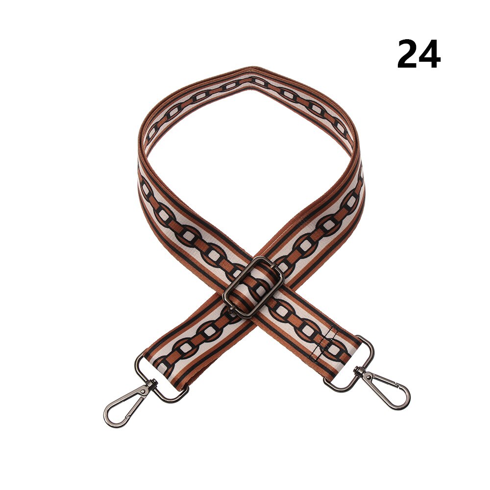 Rétro sangles pour sacs femmes arc-en-ciel réglable sac à bandoulière ceinture chaîne décorative sac à main sangles sac accessoires: 24