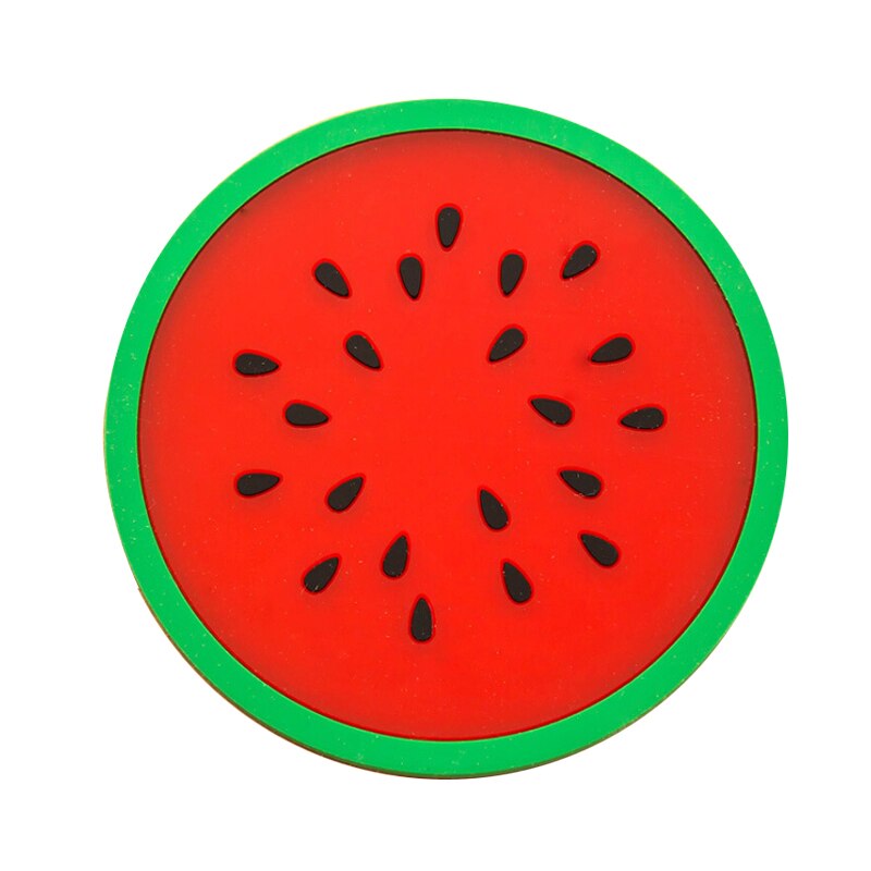 Moderne Mode Kleurrijke Fruit Onderzetters antislip Leuke Siliconen Onderzetters Keuken Tafel Decoratie: 6