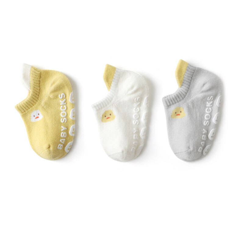 Angou 3 Paren/partij Kids Sokken Pasgeboren Baby Jongens Meisjes Effen Kleur Sokken Baby Meisjes Lente Herfst Sokken Kinderen Sokken Voor 0-3Y: ALBB565 Yellow / L(3-5years)