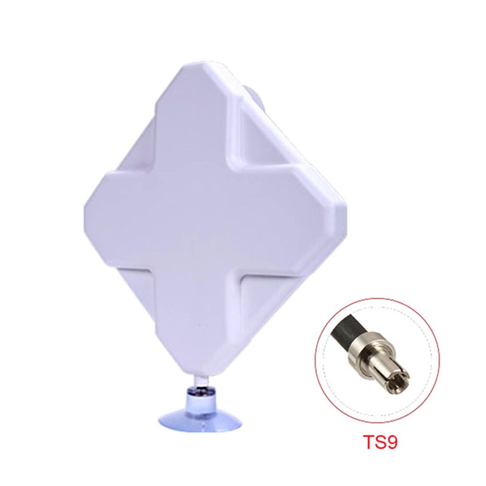 High Gain 3G 4G LTE MIMO Antenna 35dBi 698-2700MHz Directional Wide Band Panel Antenna for Huawei ZTE Modem Router: TS9 Connector