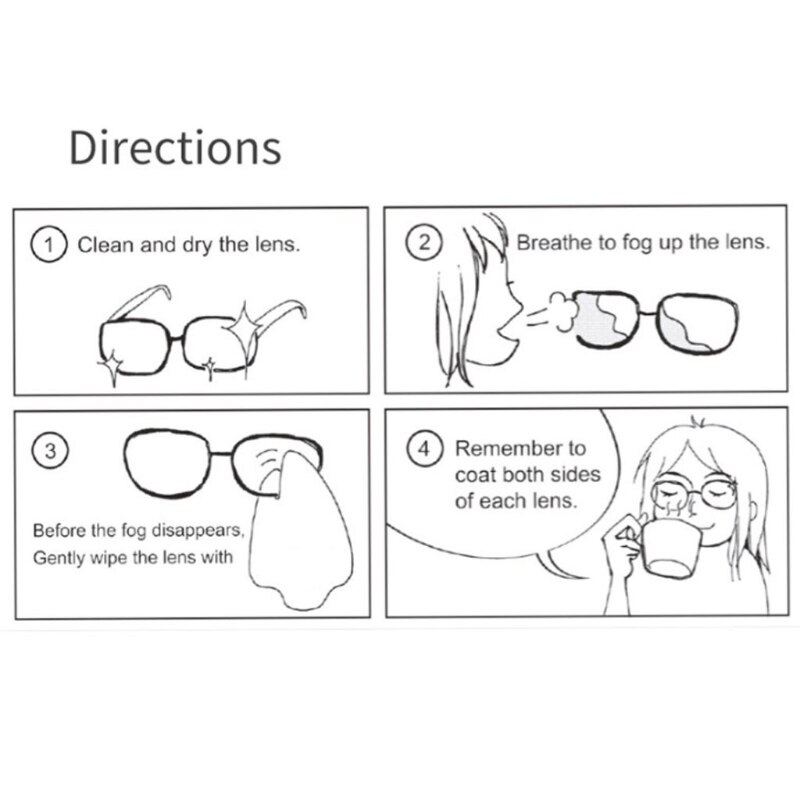 Type de tissu Anti-buée pour lunettes, Fiber super fine pour un usage quotidien, matériau spécial, rend les lunettes plus brumeuses et une Vision claire