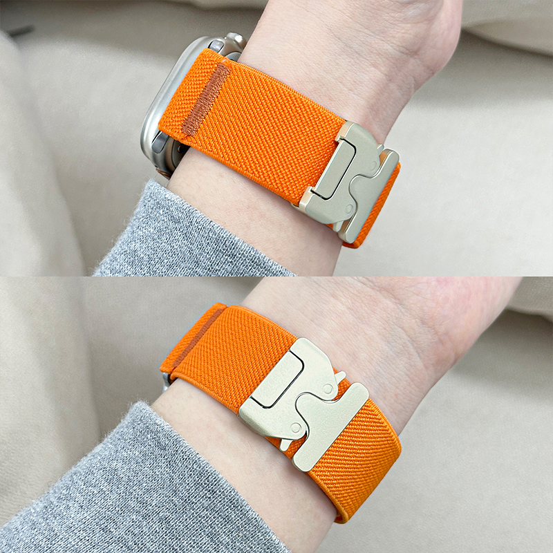 Sportsreimer til apple watch-rem 46mm 42mm 45mm ultra 2 49mm 44mm 41mm fallskjermarmbånd correa iwatch-serien 9 10 8 se 5 6 7