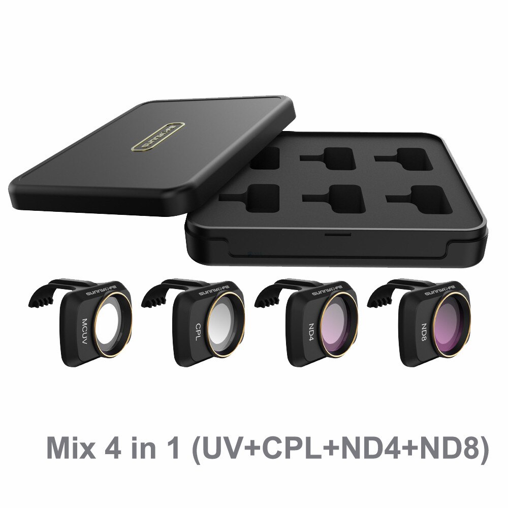 Drone Objektiv Filter für DJI Mavic MINI 1/2 Filter Mix Set UV ND CPL 4/8/16/32 NDPL Kamera Objektiv Sonnenschutzes Protector zubehör: Mix 4 in 1