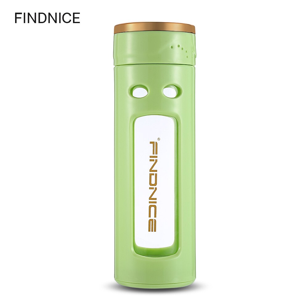 Nouvelle bouteille d'eau en verre 350ML belle bouteille d'eau de thé modèle: green 1