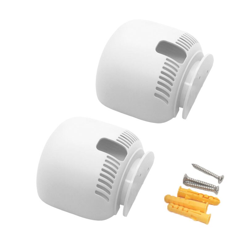 WiFi Router Wall Wall Mount Stand For Google Home Nest Mini Voice Assistants Compact Holder Case Plug Bedroom Study Audio Mount: 2 SET