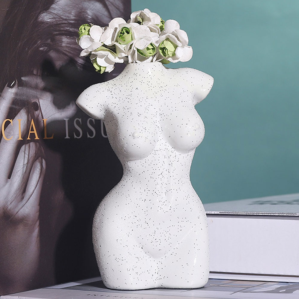 Kropskunst blomstervase nøgen kvinder skulptur vase vase stue soveværelse skrivebord dekoration husholdningsartikler