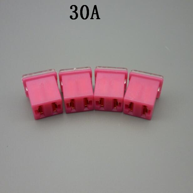 Shhworldsea 2Pcs Mini Vierkante Zekering 20A 30A 40A 50A 60A Set Automotive Auto Zekering Met Plastic Doos Assortiment Auto zekering: MULTI