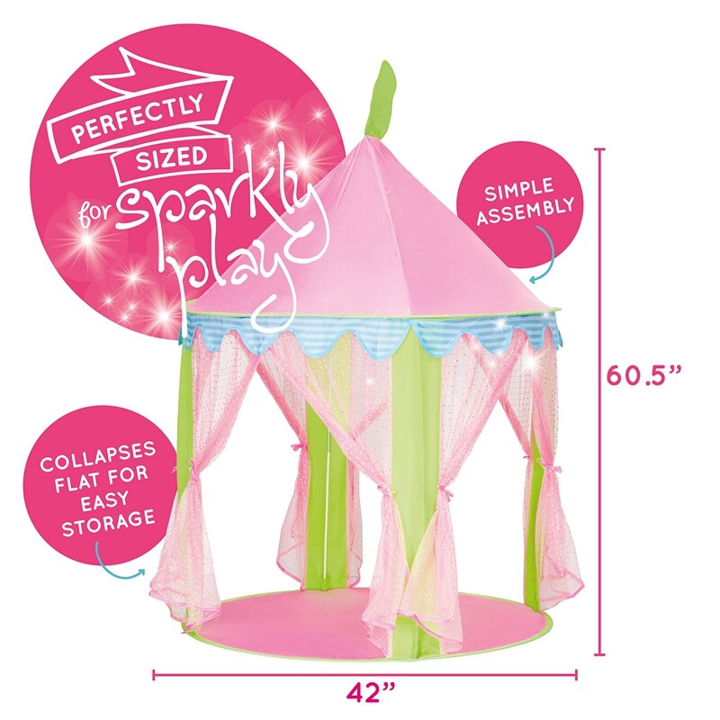 Tenda da gioco per bambini tenda da gioco pieghevole Teepee Princess Castle tenda da gioco per bambini regalo per bambini