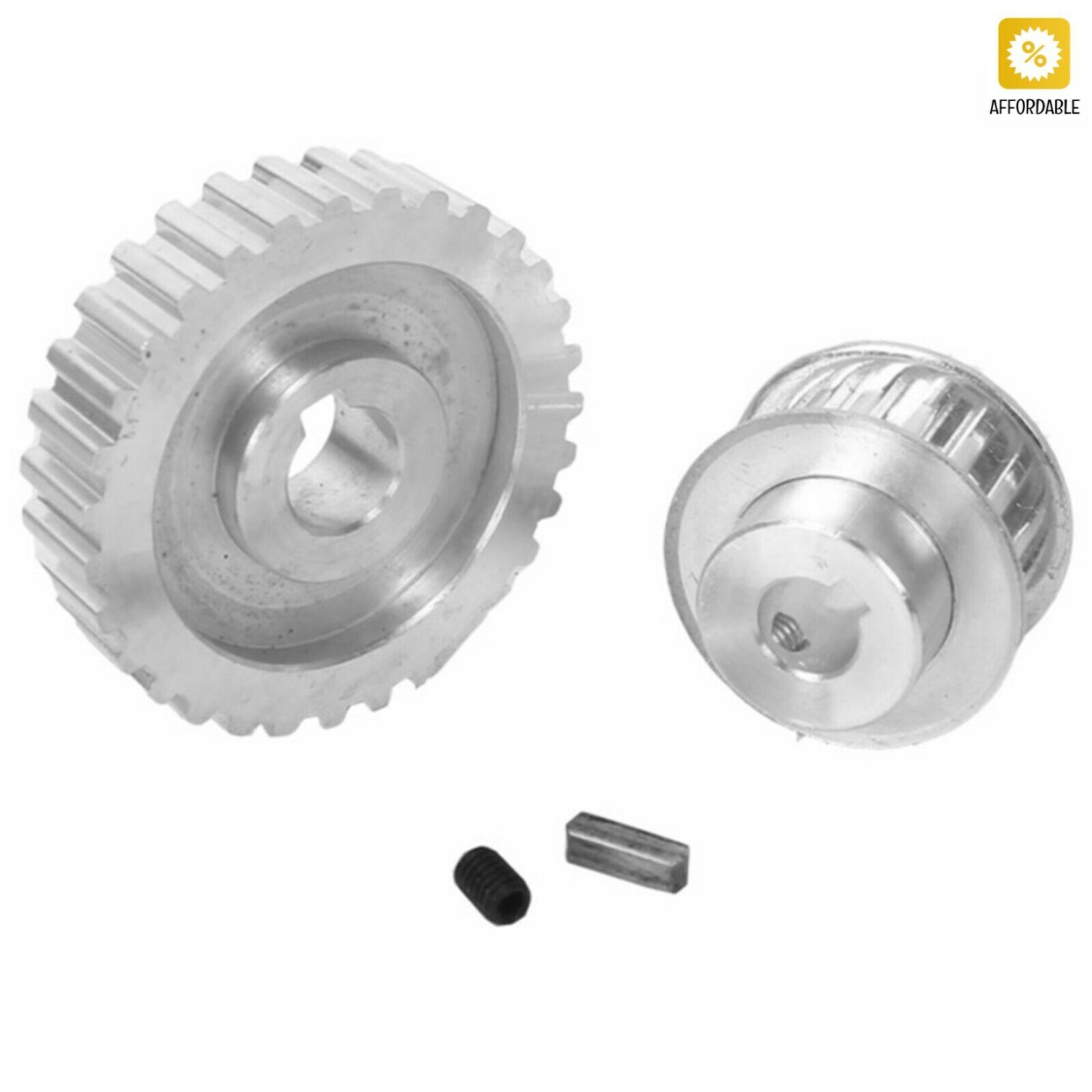 Metal Cutting Machine Gears Synchronous Pulley Gear Motor Belt Gear Mini Lathe 1 Set