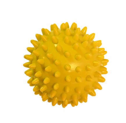 Bola de masaje Plantar Bola de masaje relajante músculo pelota para hacer ejercicio mano pie sensorial integración entrenamiento erizo Bola de masaje: 9cm Yellow