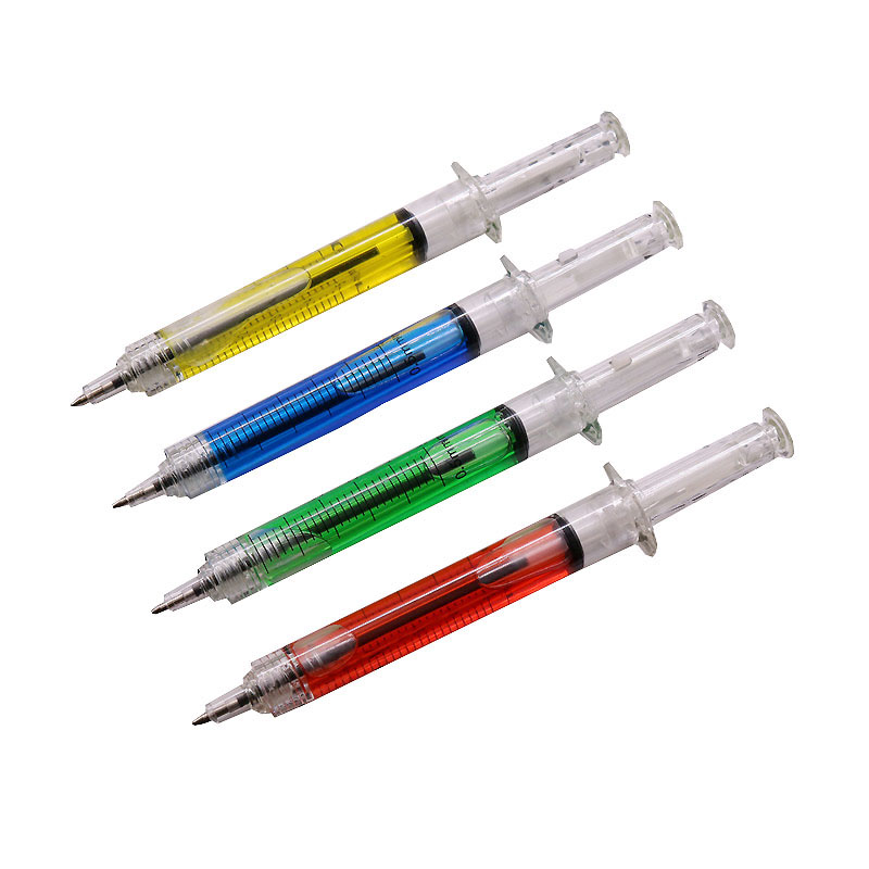 50 pcs Strange Spuit Balpen 0.7MM Pen Tip Blauwe Inkt Kinderen Pen Student School Pen