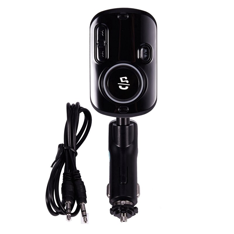 Bluetooth fm-zender, draadloze auto fm-modulator, auto  mp3- speler autokit, handsfree bluetooth-autolader met omgevingslicht