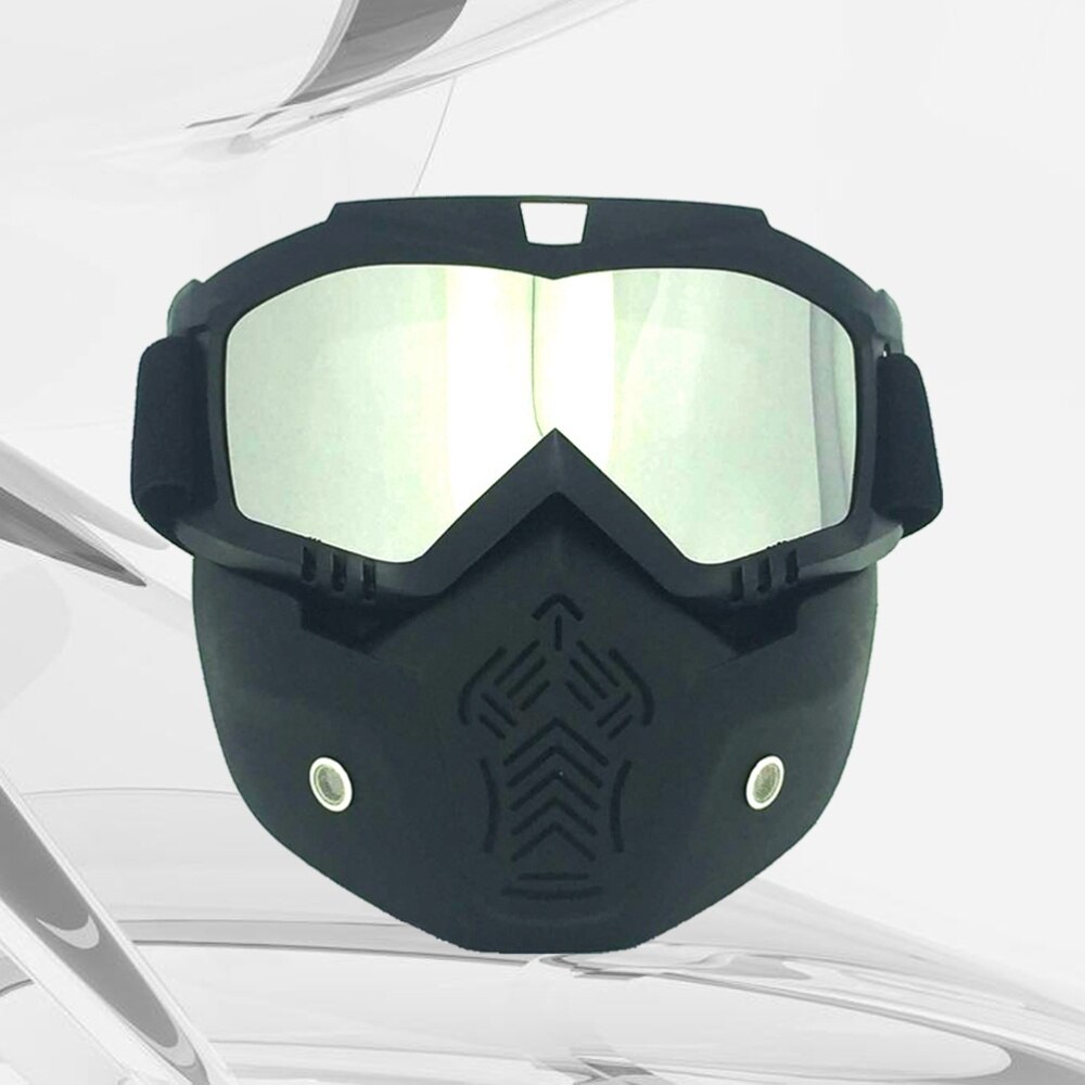 1pc udendørs beskyttelsesbriller maske motorcykel ansigtsmaske motorcykel hjelm linse aftagelig maske motorbriller til teenagere mænd voksne