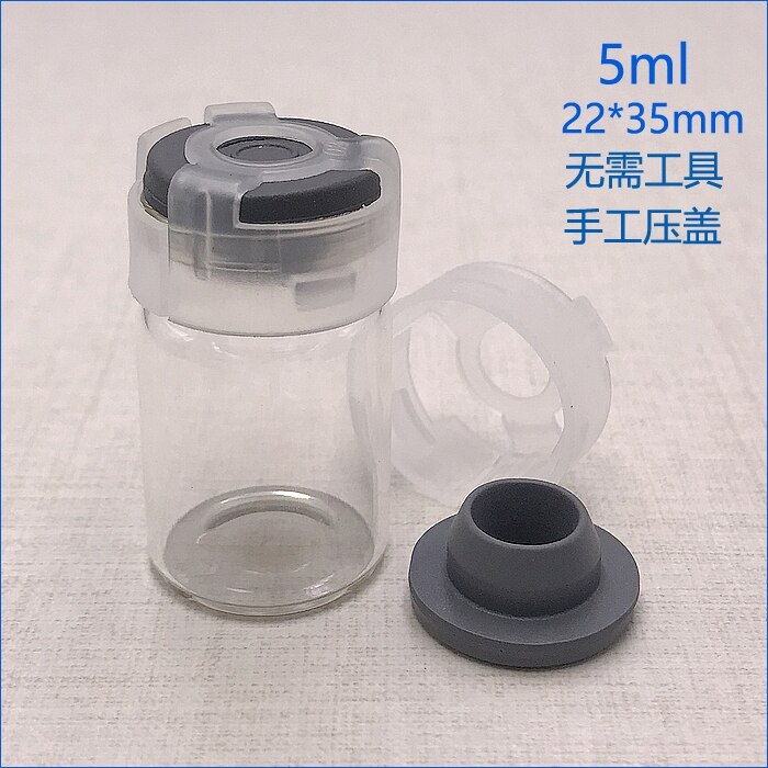 Transparent Essential Oil Bottle Thin Glass Small transparent Perfume Oil Vials Sample Test Bottle lab Sample Bottle with cover