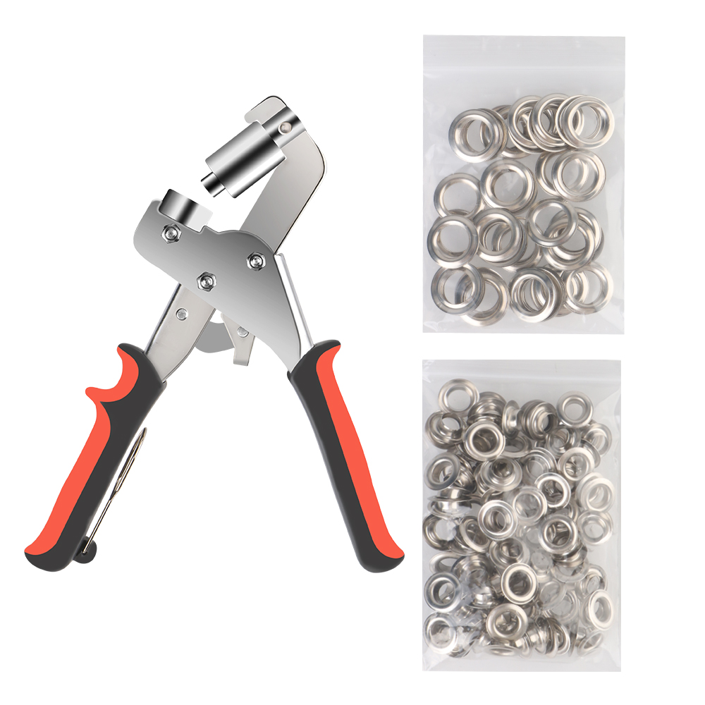 Kit de pince à œillets en métal, outil d'installation d'oeillet, pince à rivet à trou d'air, 3/8 ", 10mm, déterminer le poinçon: Default Title
