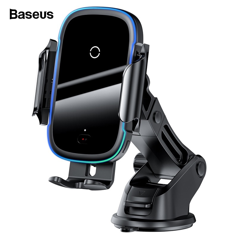 Baseus 15W Draadloze Autolader Voor Iphone 11 Pro Samsaung Snelle Draadloze Opladen Intelligente Infrarood Qi Draadloze Oplader