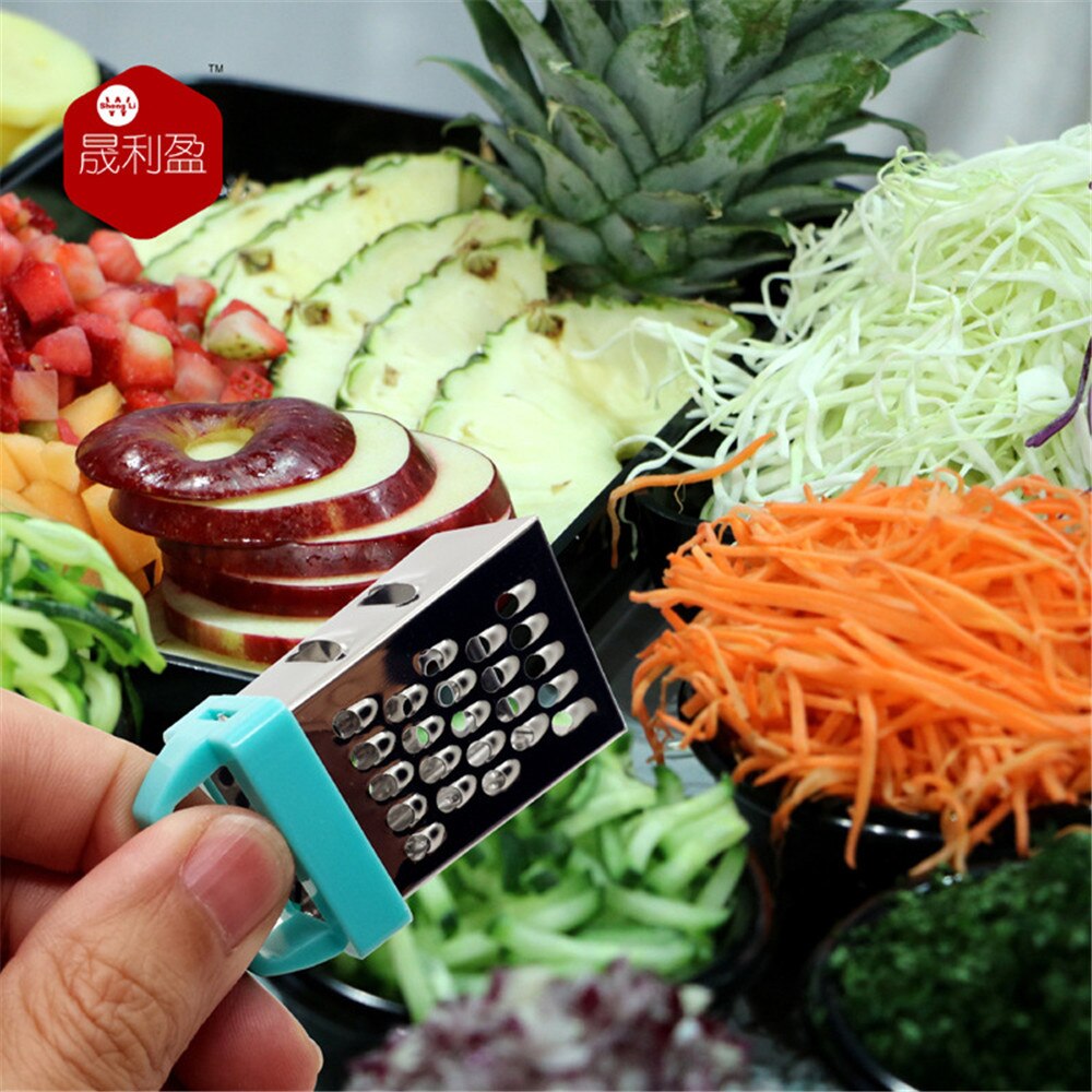 Cooking Kitchen Tools Mini Four-sided Planer Stainless Steel Planer Multifunctional Peel Cutter Fruit Ginger Garlic Grater