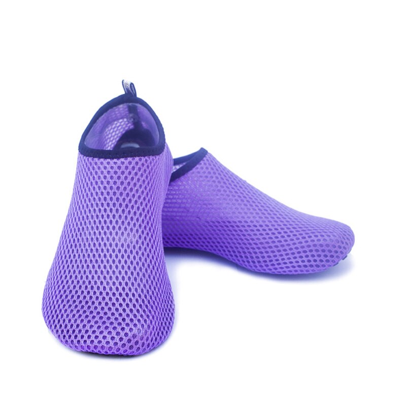 Men Women Swimming Aqua Fins Diving Mesh Socks Swim Non-slip Sole Surf Beach Shoes YA88