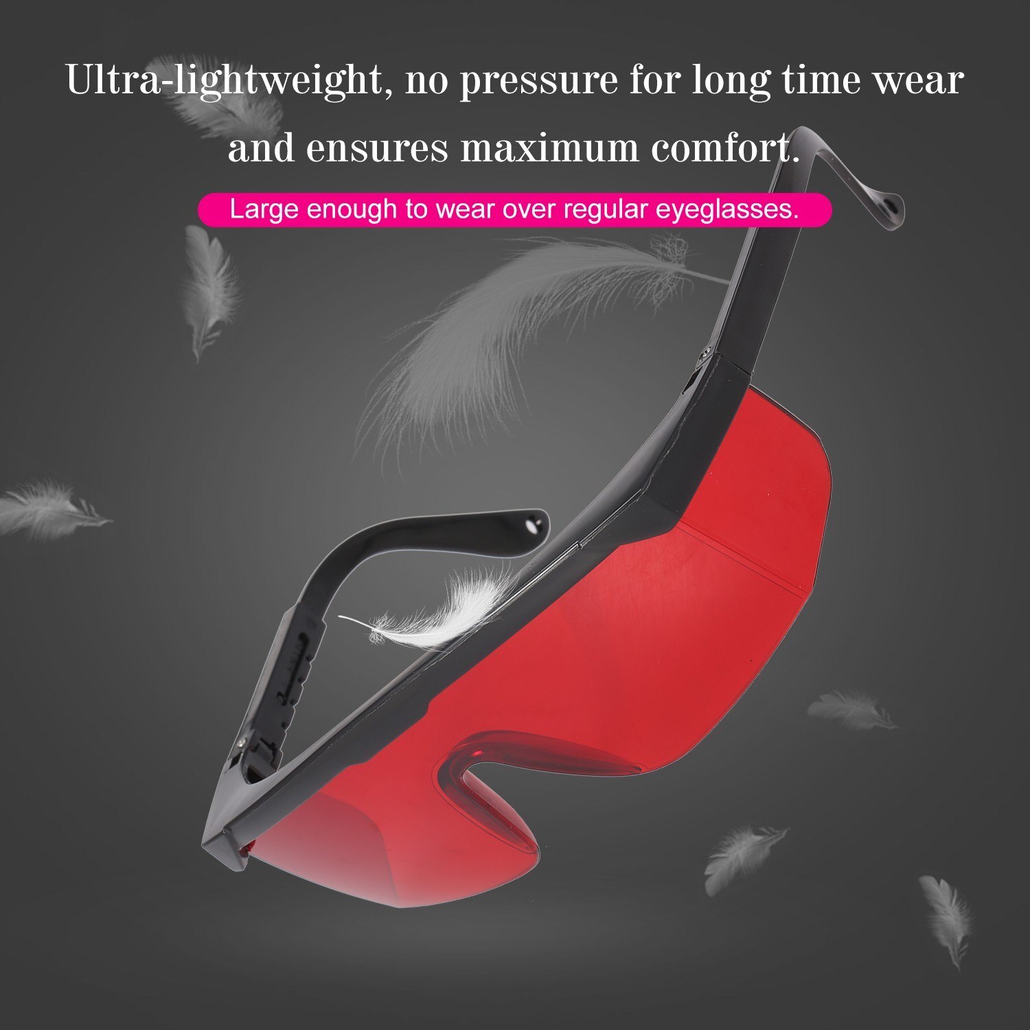 Dental Eye Protection Glasses Tooth Whitening Curing Light UV For Dentist Spectacles Red Lens Goggle Glasses Protective Eye