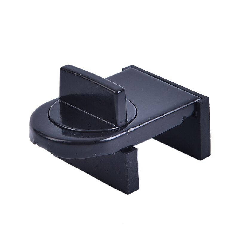 Locks On Windows Adjustable Security Door Latch Mobile Window Insurance Lock Anti-theft Protection Lock Window Stoppers: Black