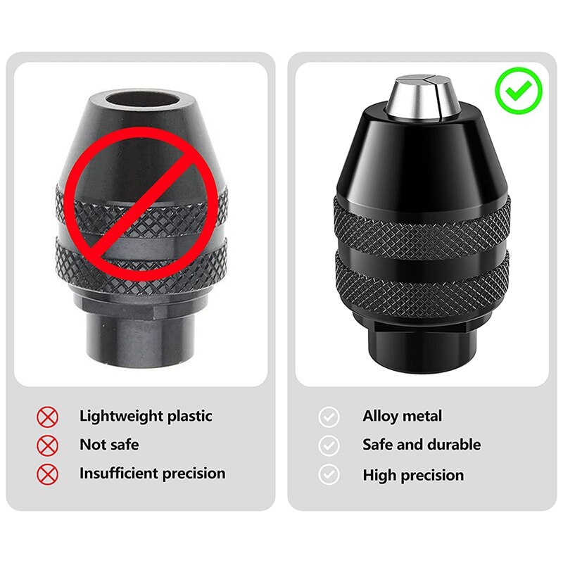 Leather Burnisher,Ebony Wood Leather Burnishing Bit Tool with 4486 Chuck Compatible for Rotary Dremel Tool to Burnishing