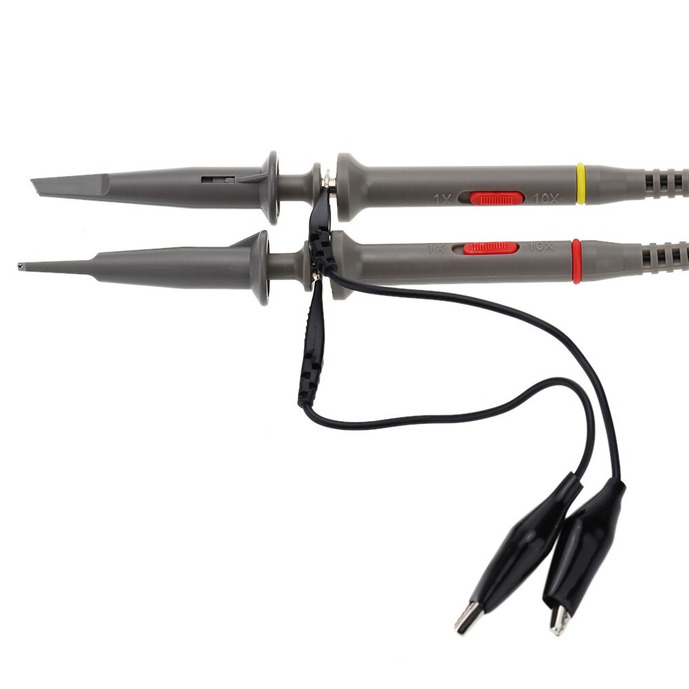40MHz 1X 10X Oscilloscope Probe With Retractable Hook Tip Maker Rings For Oscilloscope Probes Cable Oscilloscope Accessories