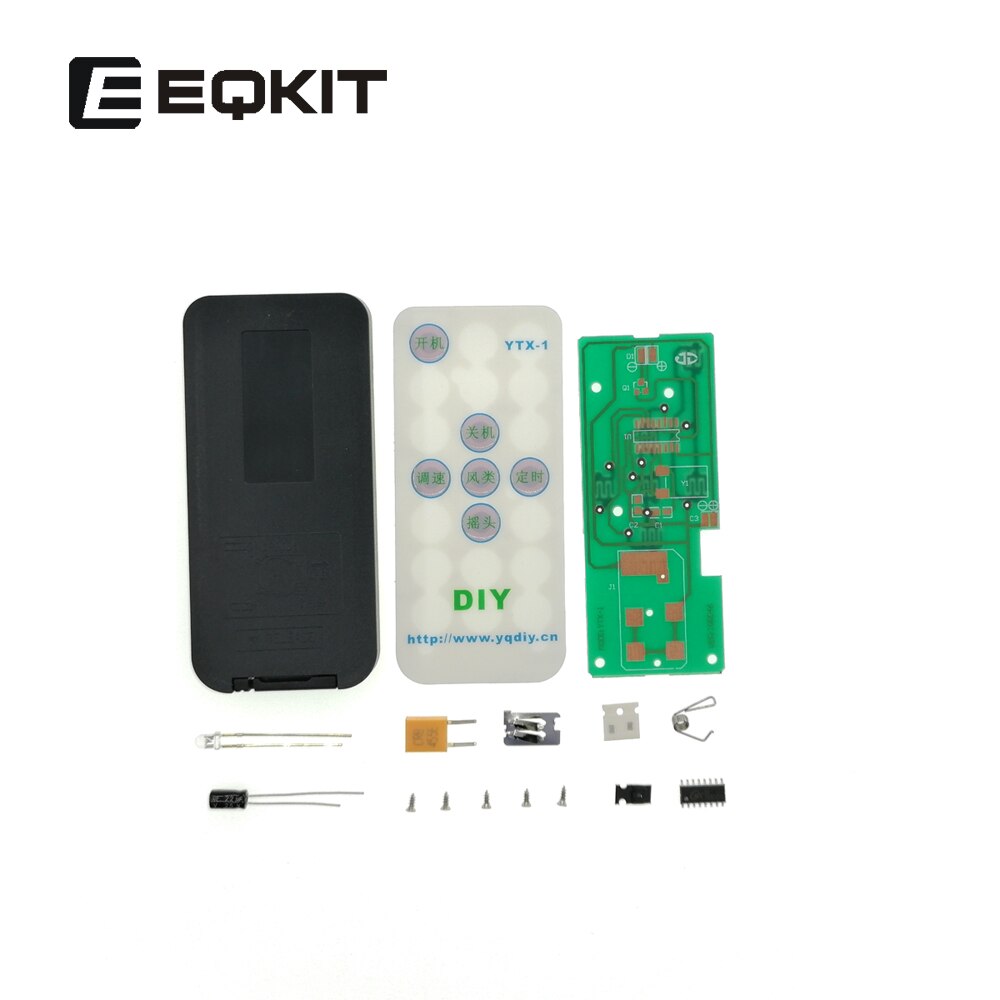 Eqkit Afstandsbediening Klok Kit Gloeilamp Vorm Klok Diy Creatieve Klok 4-Digit Digitale Display Klok