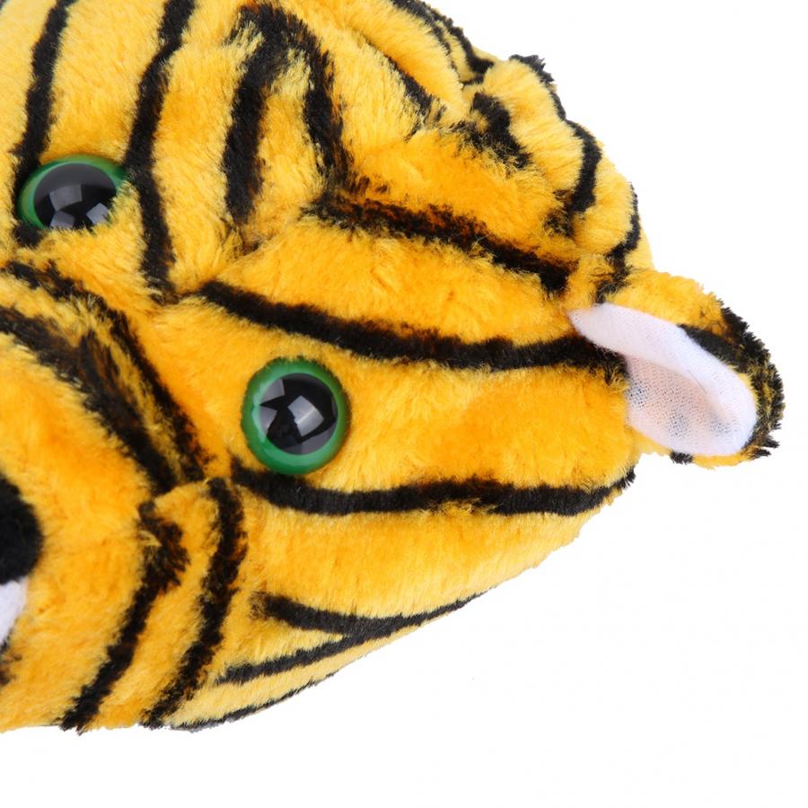 1PCS Club Head Cover Tiger Shape Golf Putter Cover Plush Fabrics Club Headcover Fit Up To 460CC 1 Golf Club